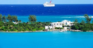 Cruise Ship (celebrity) approaching Nassau Bahamas