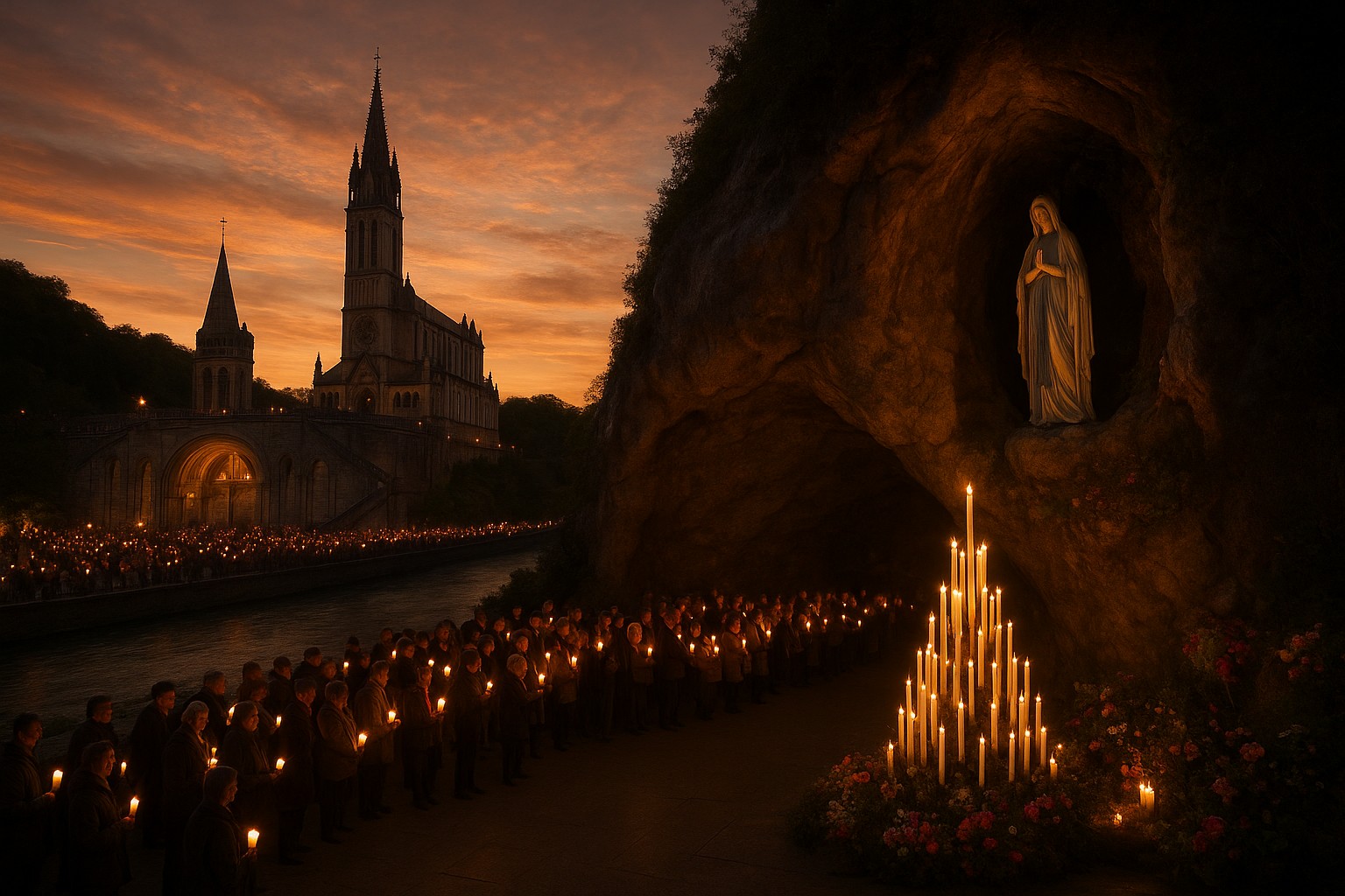 Una giornata a Lourdes: lo sguardo di una pellegrina in cammino