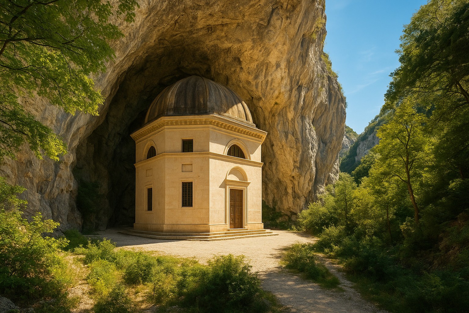 Tempio del Valadier: Scopri il Santuario Incantato nel Cuore delle Marche