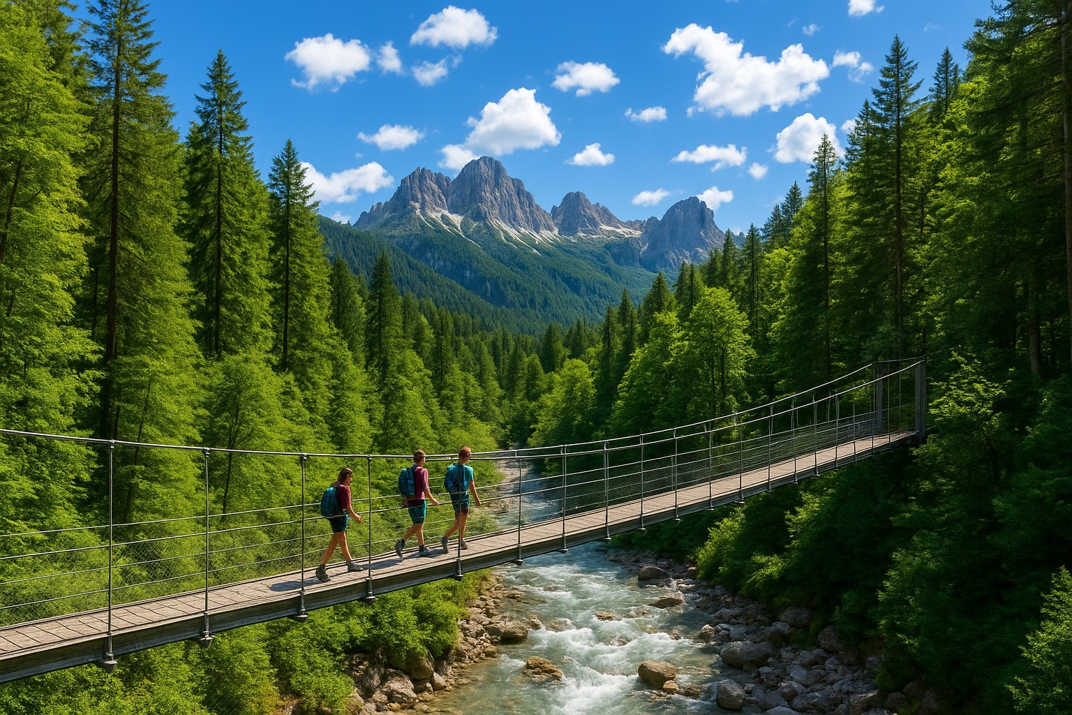 Esplorando il Ponte Tibetano di Perarolo: Avventure in Cadore