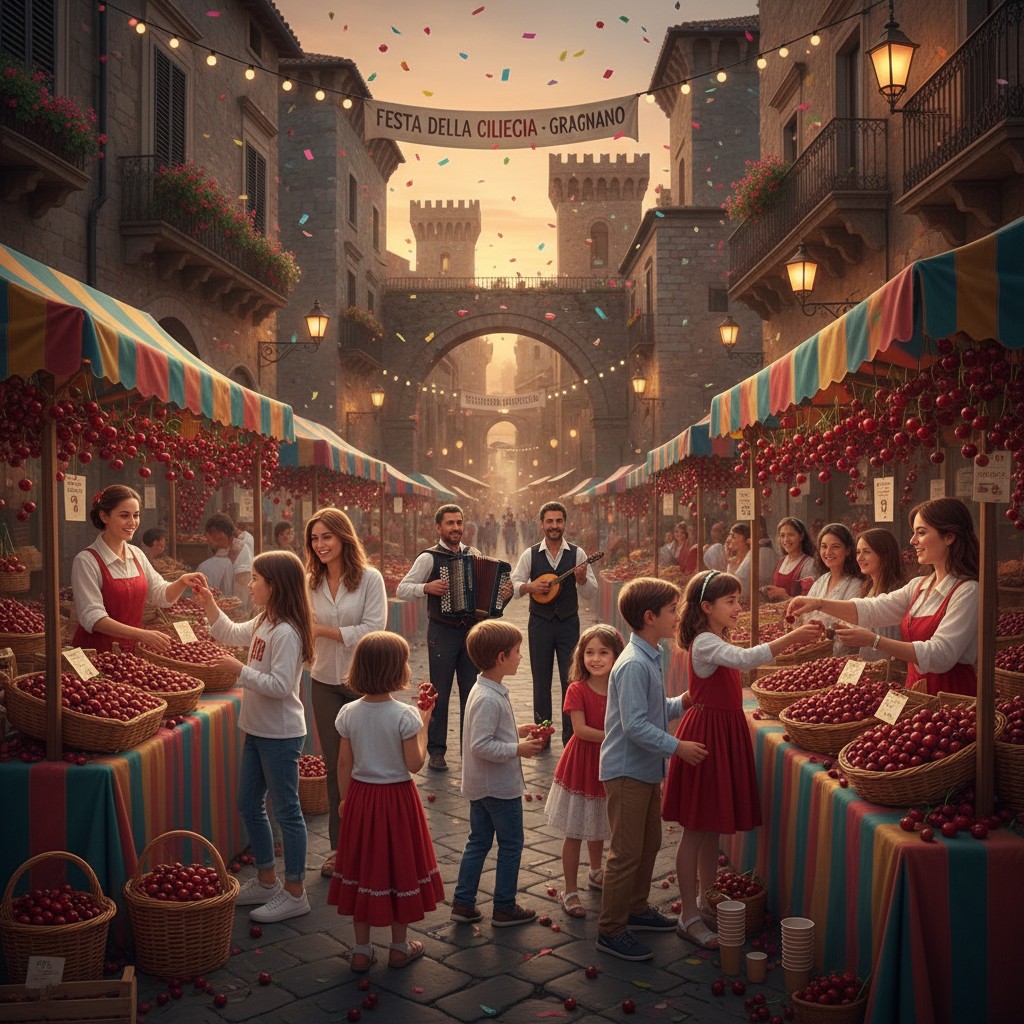 Festa della Ciliegia a Gragnano 2026: sapori, tradizioni e magia nel Borgo di Castello