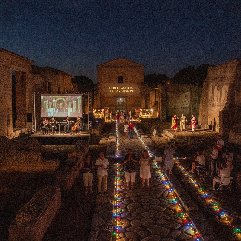 I Venerdì di Ercolano: Spettacoli e Luci tra Storia e Creatività